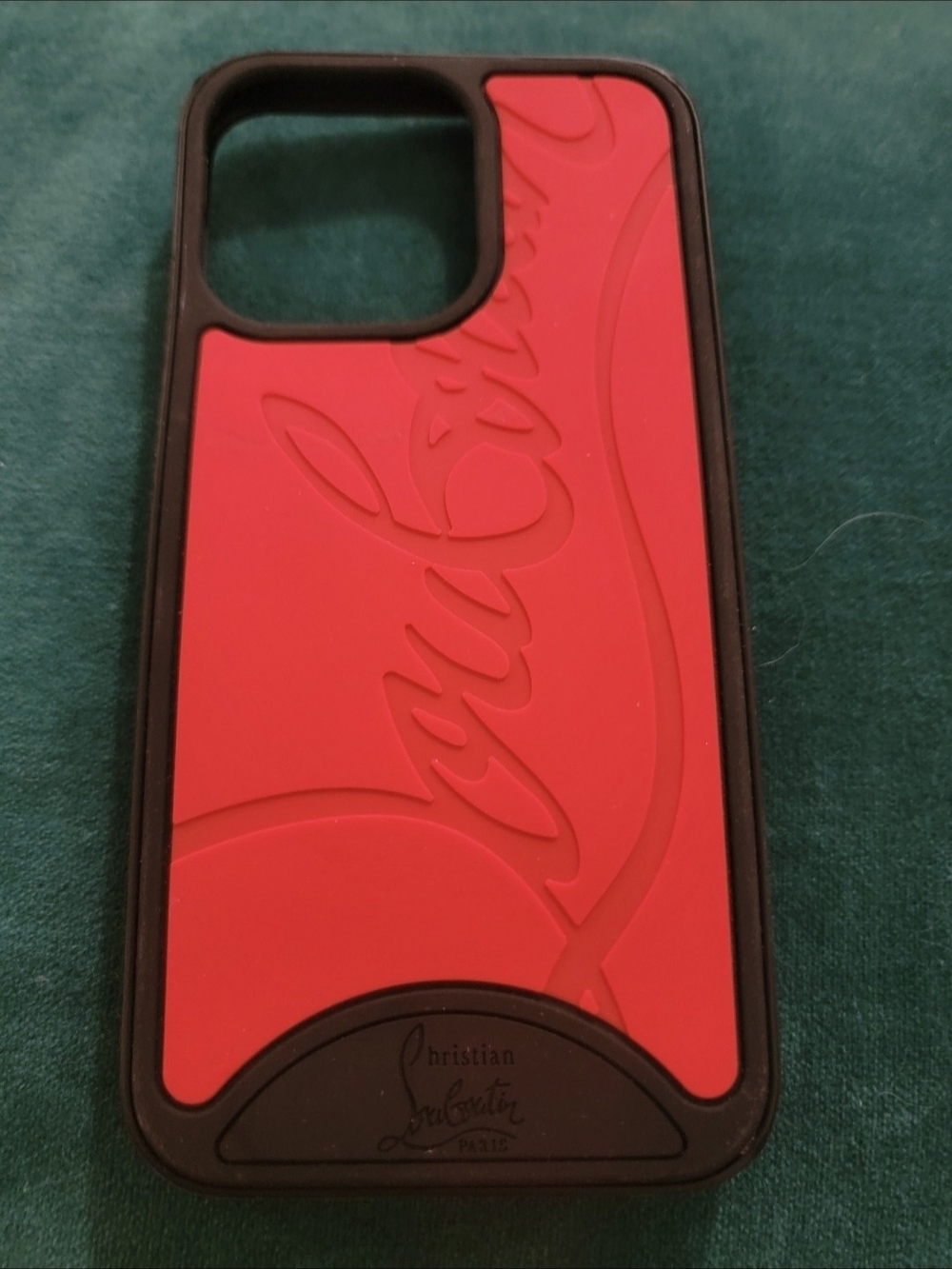 Red & Black iPhone Case with Embossed Logo IPhone New
